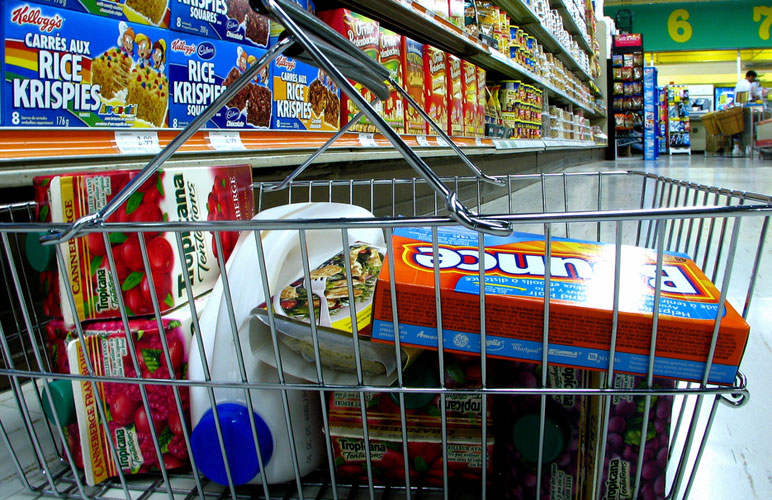 Groceries in a supermarket basket Matt MacGillivray photo via Creative Commons Groceries in a supermarket basket Matt MacGillivray photo via Creative Commons